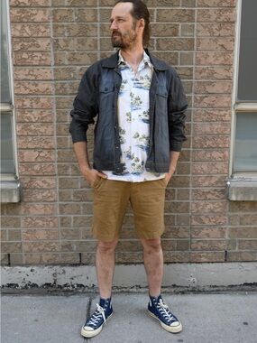 Gucci Black Washed Denim Shirt Jacket